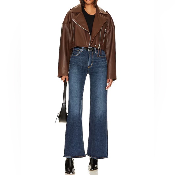 Citizens of Humanity Paloma Wide Leg Baggy High Rise Jeans in Everdeen - Picture 4 of 14